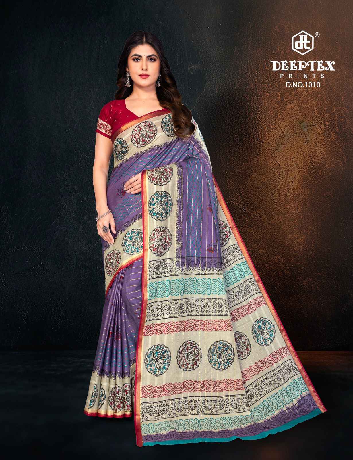 Deeptex Block Beauty Vol 1 Cotton Saree Wholesale Price ( 10 Pcs Catalog )