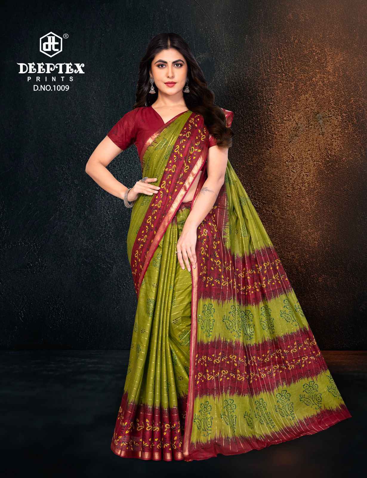 Deeptex Block Beauty Vol 1 Cotton Saree Wholesale Price ( 10 Pcs Catalog )