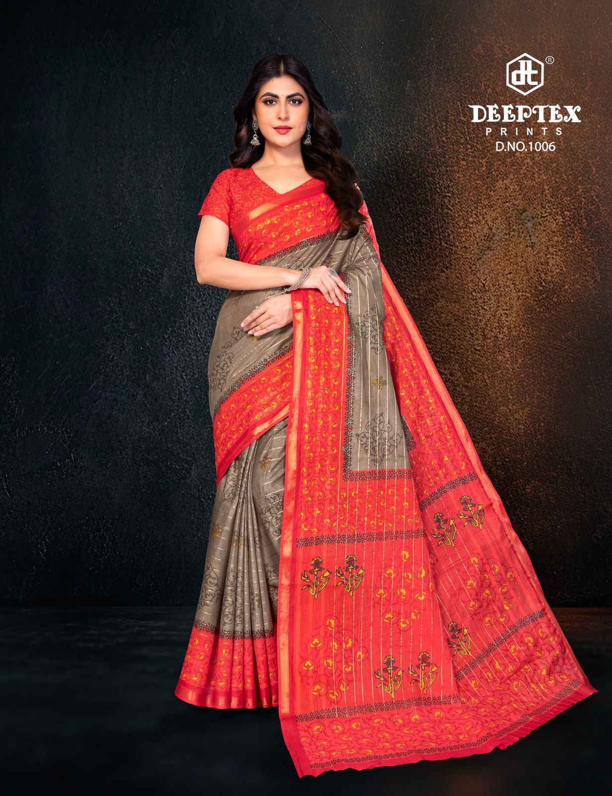 Deeptex Block Beauty Vol 1 Cotton Saree Wholesale Price ( 10 Pcs Catalog )
