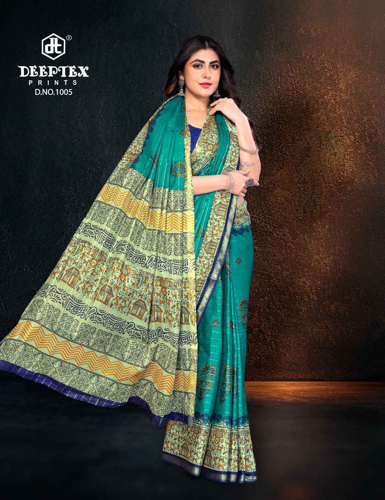 Deeptex Block Beauty Vol 1 Cotton Saree Wholesale Price ( 10 Pcs Catalog )