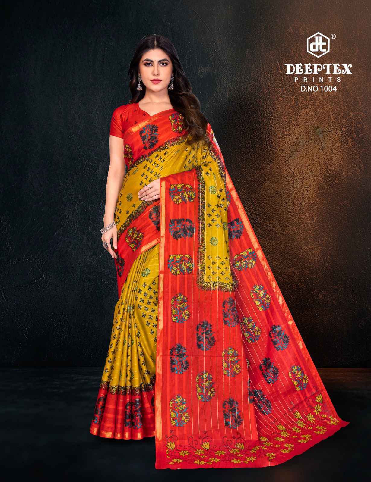 Deeptex Block Beauty Vol 1 Cotton Saree Wholesale Price ( 10 Pcs Catalog )
