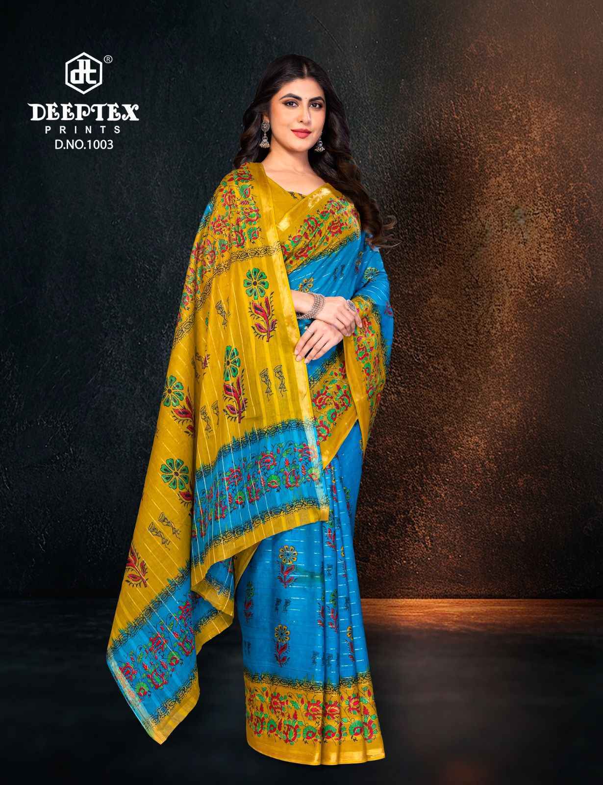Deeptex Block Beauty Vol 1 Cotton Saree Wholesale Price ( 10 Pcs Catalog )