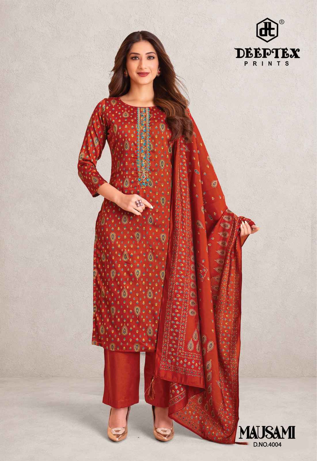 Deeptex Mausami Vol 4 - Wholesale Jam Satin Dress Material ( 8 pcs Catalog )