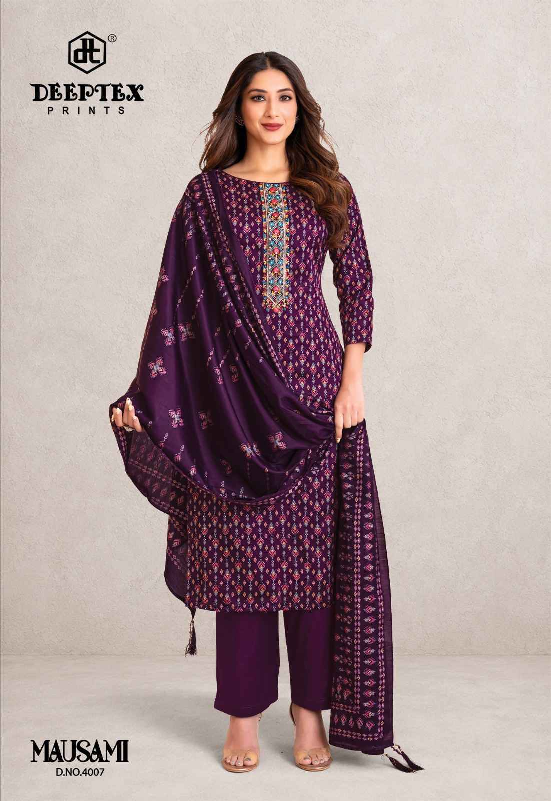 Deeptex Mausami Vol 4 - Wholesale Jam Satin Dress Material ( 8 pcs Catalog )