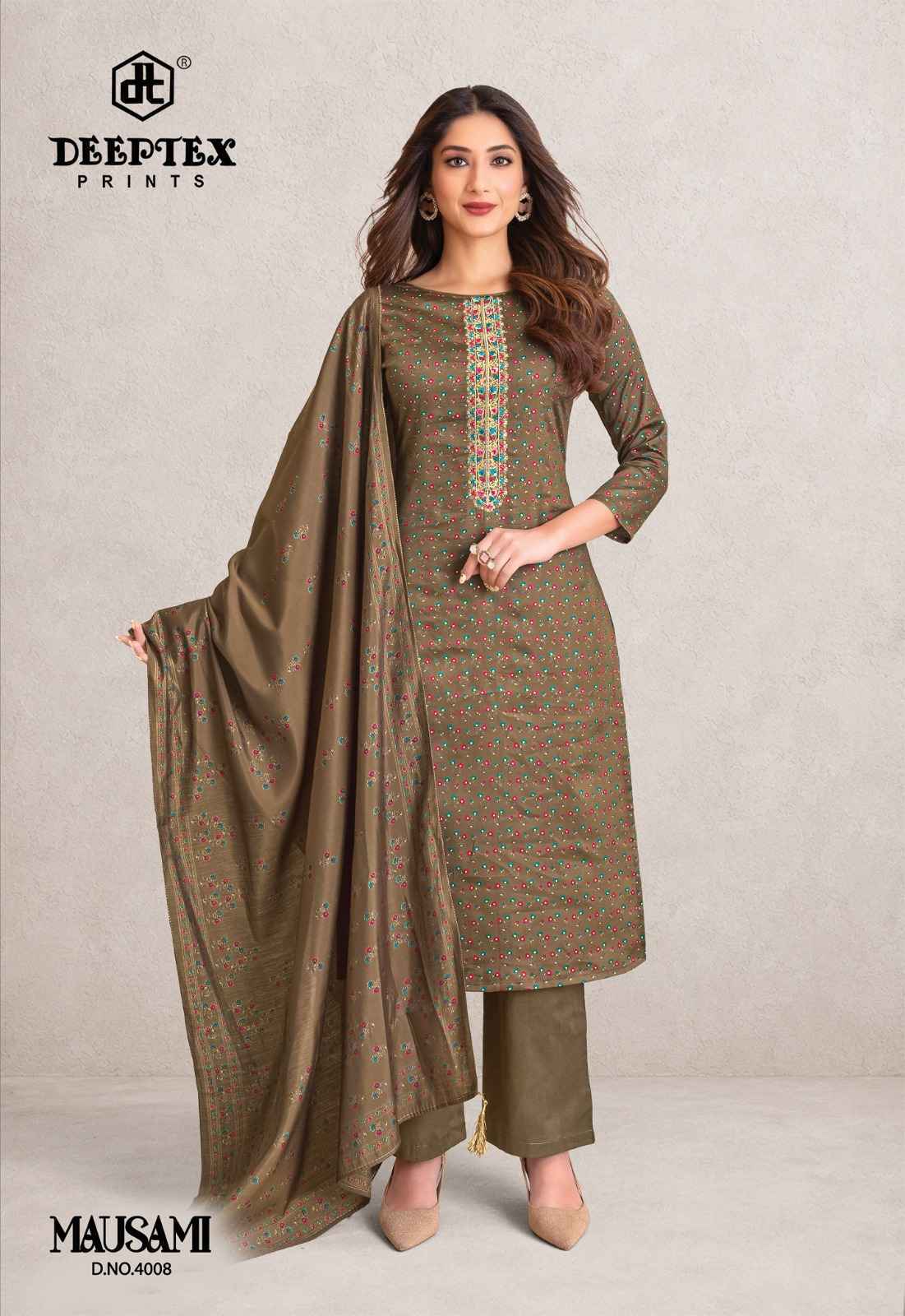 Deeptex Mausami Vol 4 - Wholesale Jam Satin Dress Material ( 8 pcs Catalog )