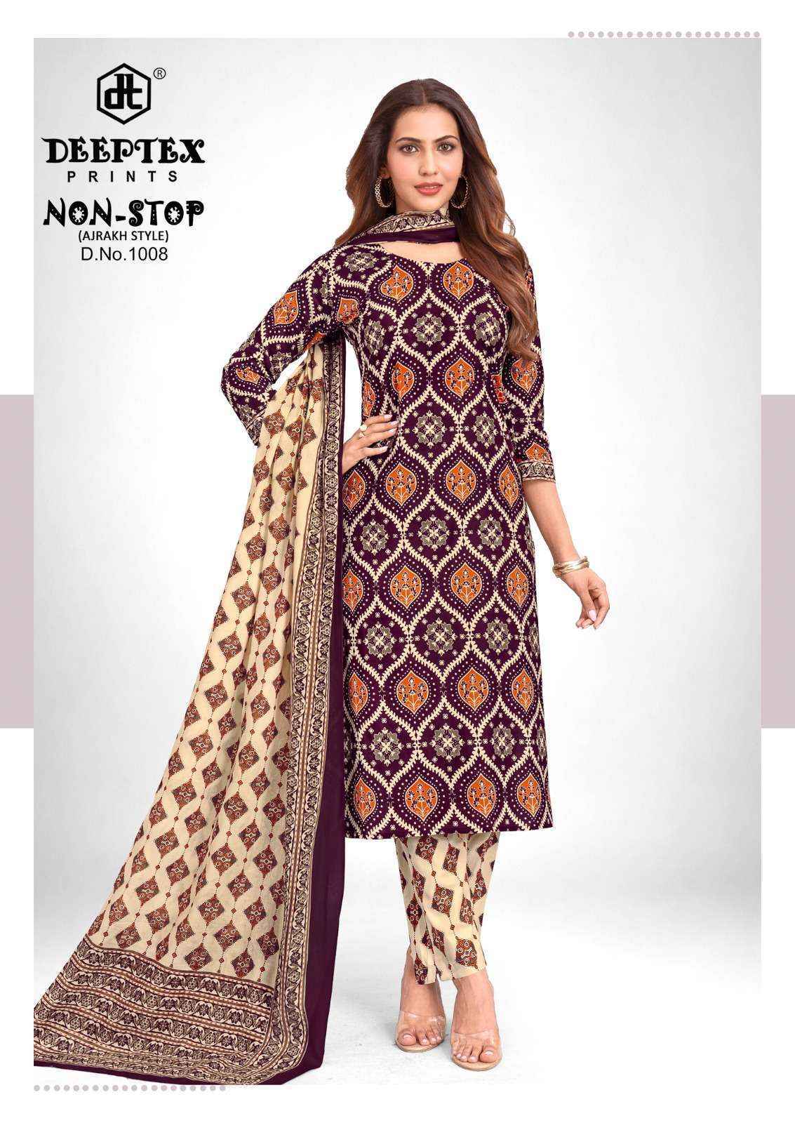 Deeptex Non Stop Vol 1 Wholesale Cotton Dress Materials ( 8 pcs Catalogue )