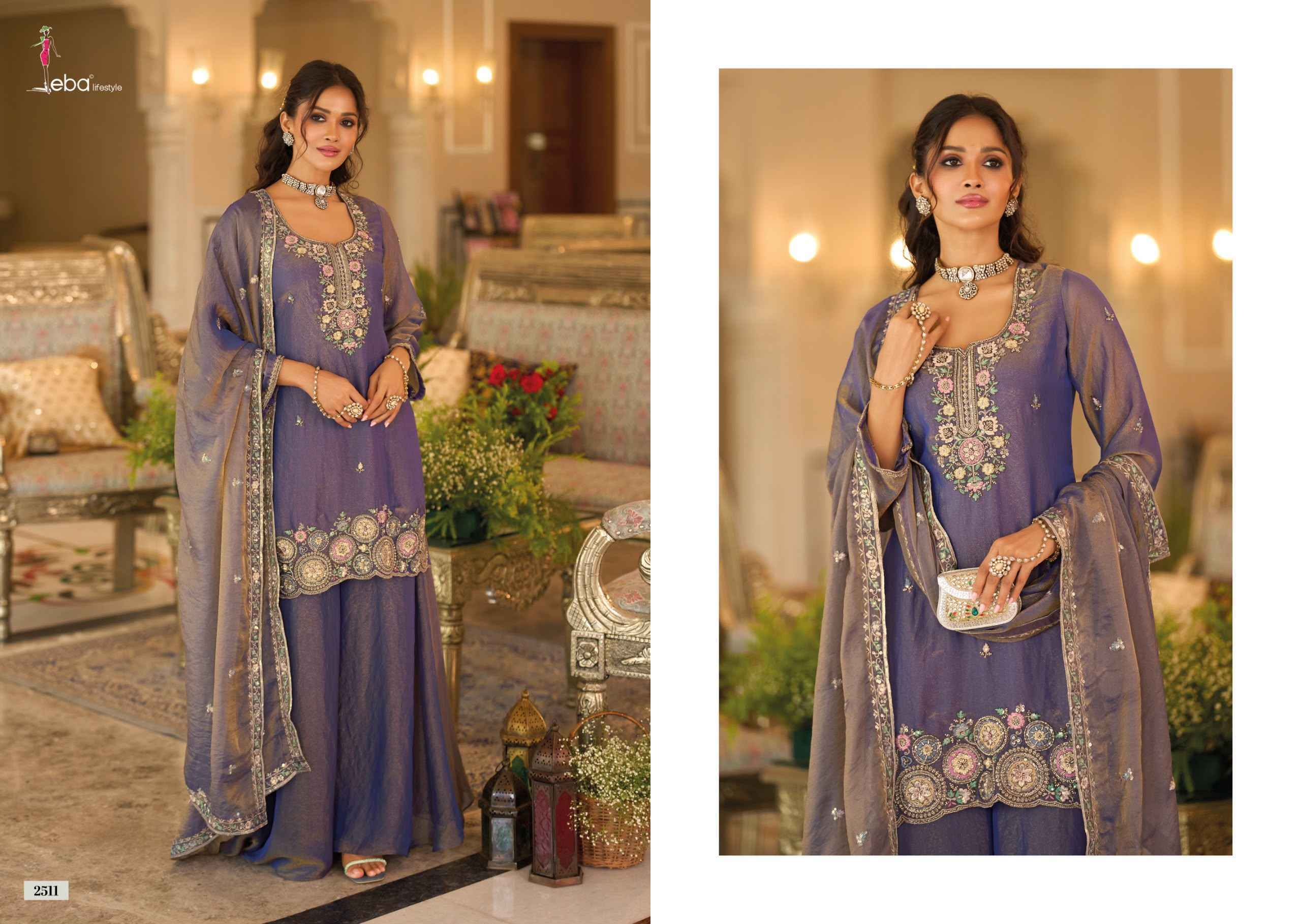 Eba Lifestyle Naveli Readymade Mochi Dress Set _ Surat Wholesale Market Price ( 3 Pcs Catalog )