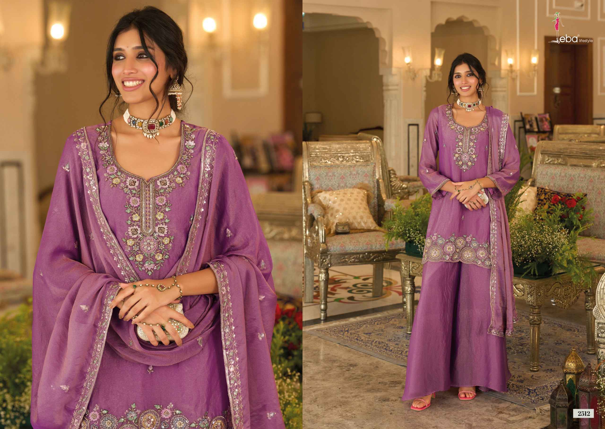 Eba Lifestyle Naveli Readymade Mochi Dress Set _ Surat Wholesale Market Price ( 3 Pcs Catalog )