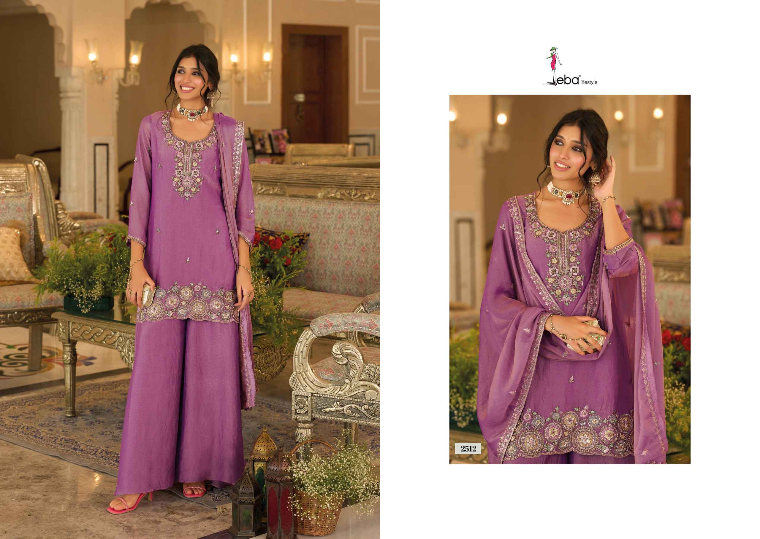 Eba Lifestyle Naveli Readymade Mochi Dress Set _ Surat Wholesale Market Price ( 3 Pcs Catalog )