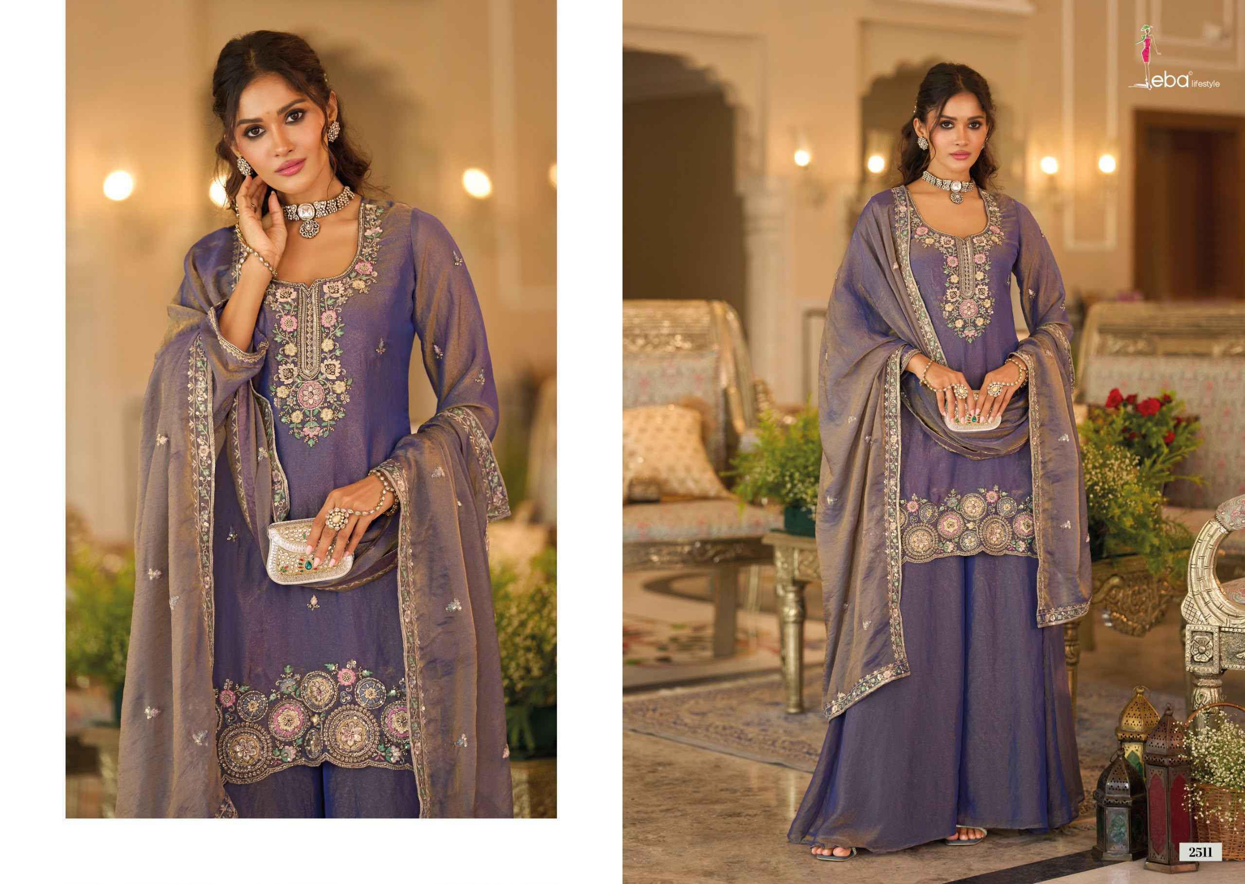 Eba Lifestyle Naveli Readymade Mochi Dress Set _ Surat Wholesale Market Price ( 3 Pcs Catalog )
