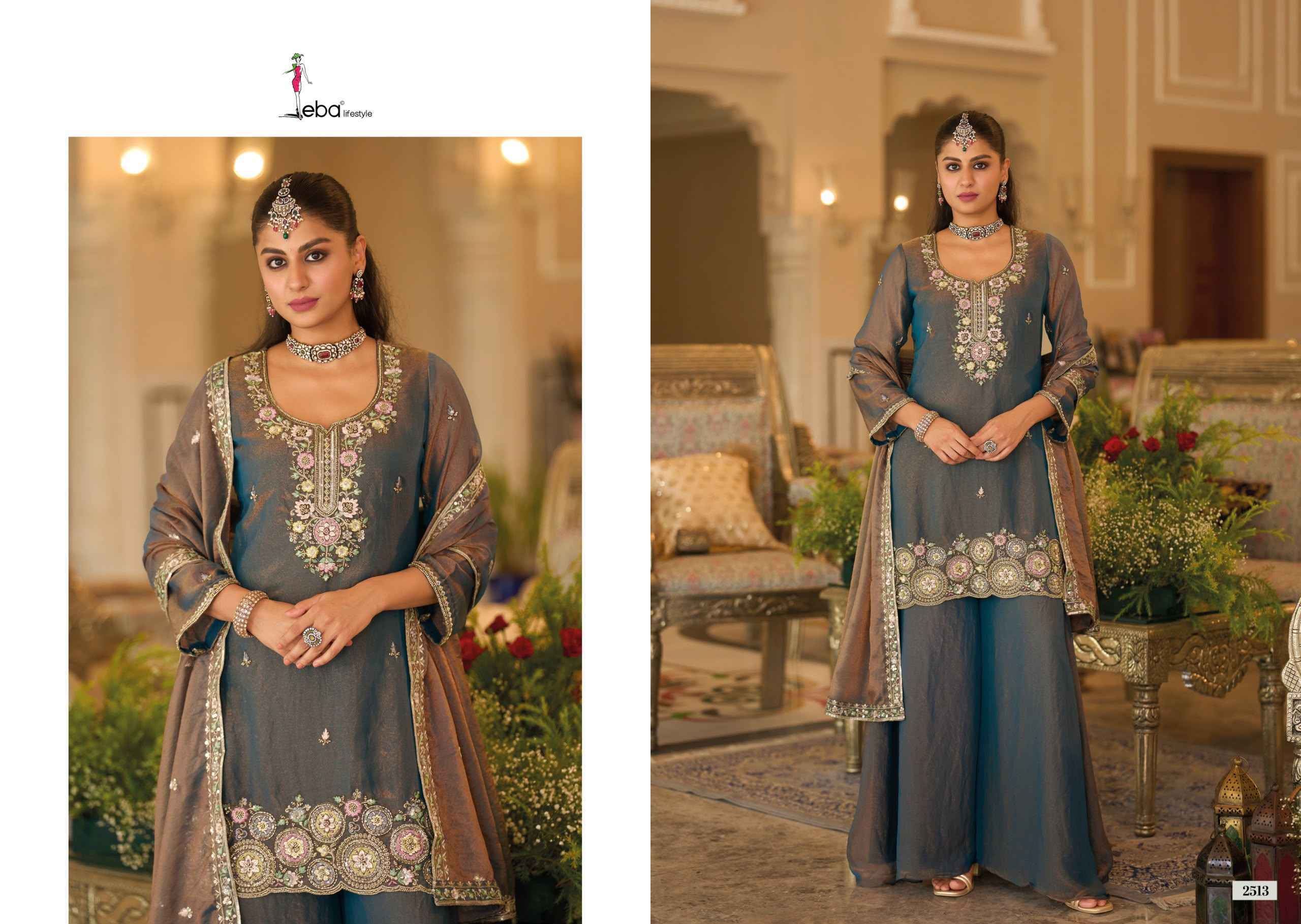 Eba Lifestyle Naveli Readymade Mochi Dress Set _ Surat Wholesale Market Price ( 3 Pcs Catalog )
