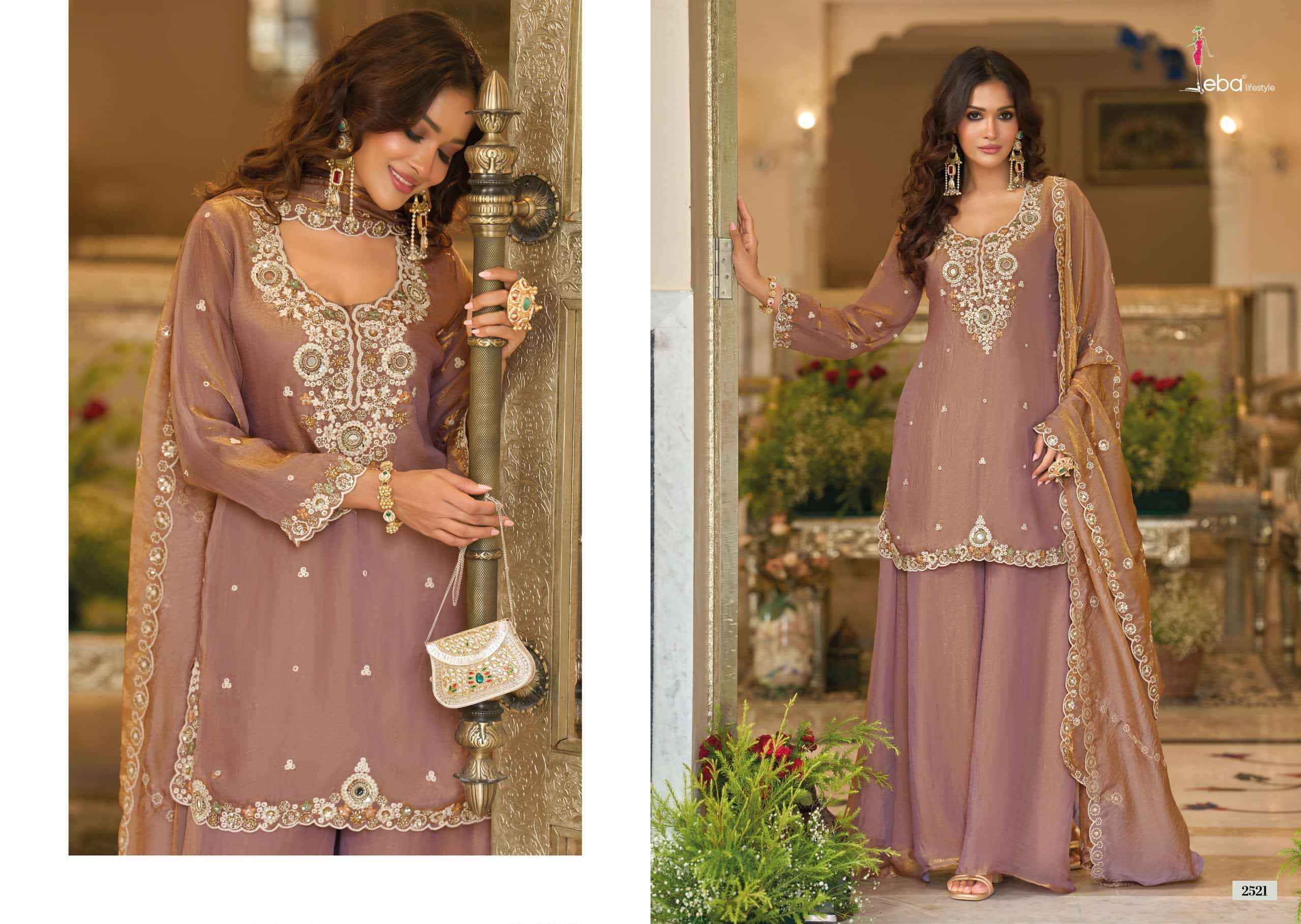 Eba Lifestyle Noorani Readymade Partywear Designer Suit _ Surat Wholesale Market Price ( 3 pcs catalog )