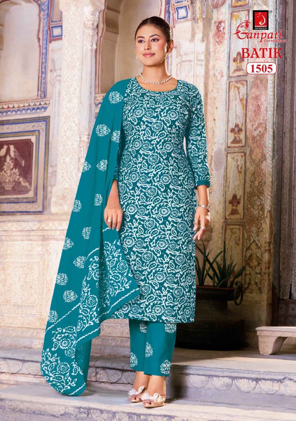Ganpati Batik Vol 15 Readymade Cotton Dress - Surat Wholesale Market ( 15 pcs Catalog )