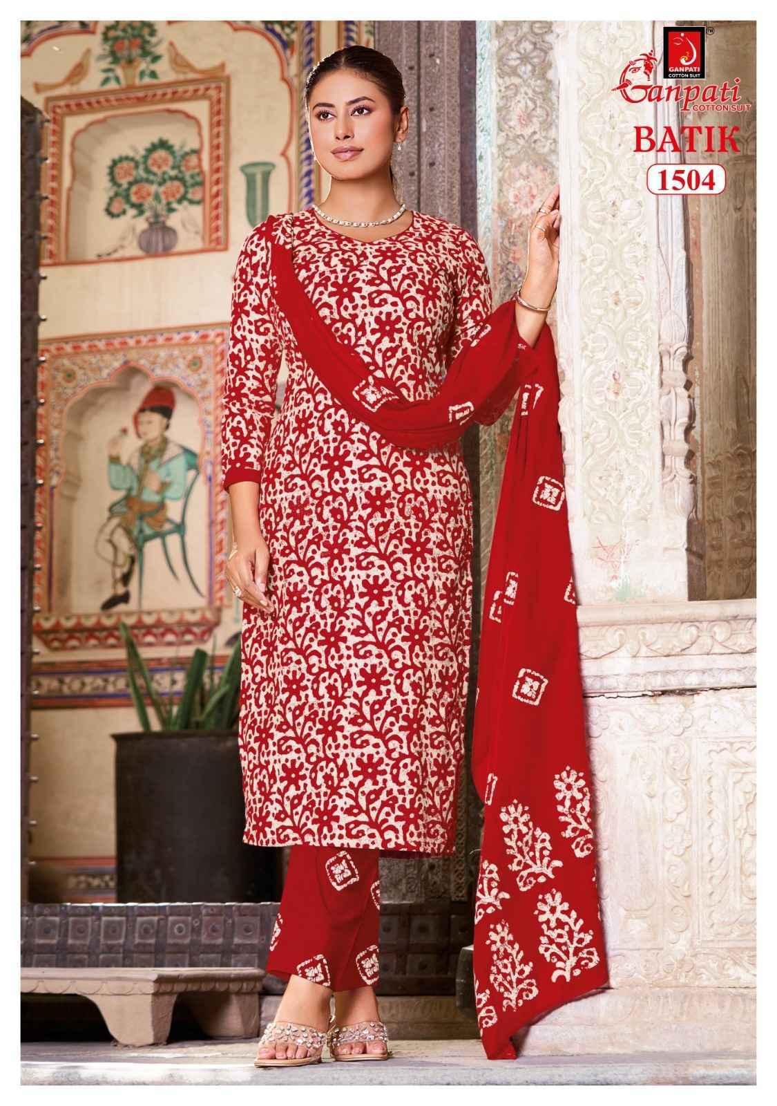 Ganpati Batik Vol 15 Readymade Cotton Dress - Surat Wholesale Market ( 15 pcs Catalog )