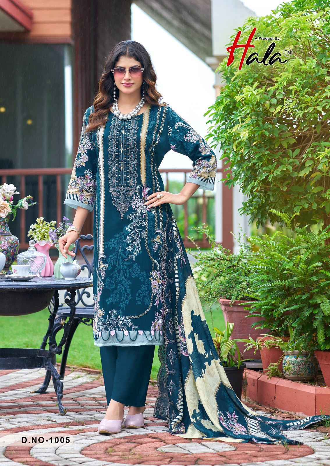 Hala Needle Wonder Lawn Cotton Salwar Kameez _ Surat Wholesale Market Price ( 8 Pcs Catalog )