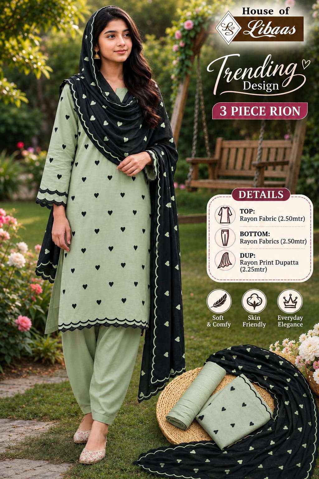 House Of Libaas Trending Design Rayon Fancy Ladies Salwar Kameez _ Wholesale Surat Market Price ( 5 Pcs Catalog )