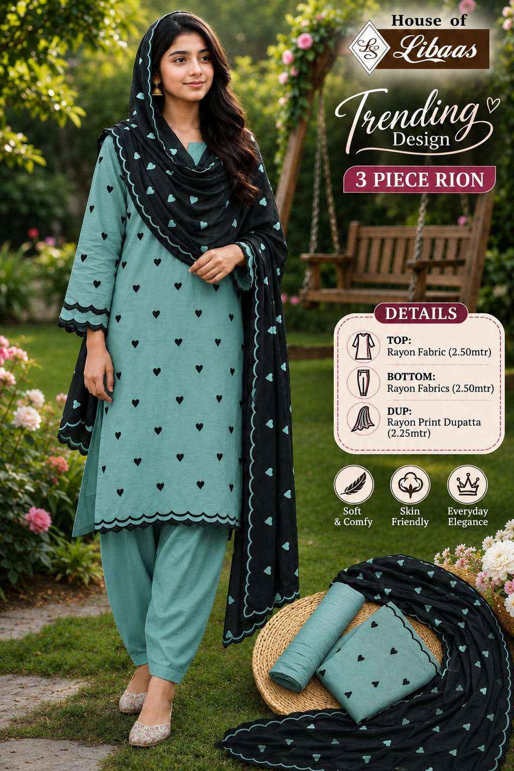 House Of Libaas Trending Design Rayon Fancy Ladies Salwar Kameez _ Wholesale Surat Market Price ( 5 Pcs Catalog )