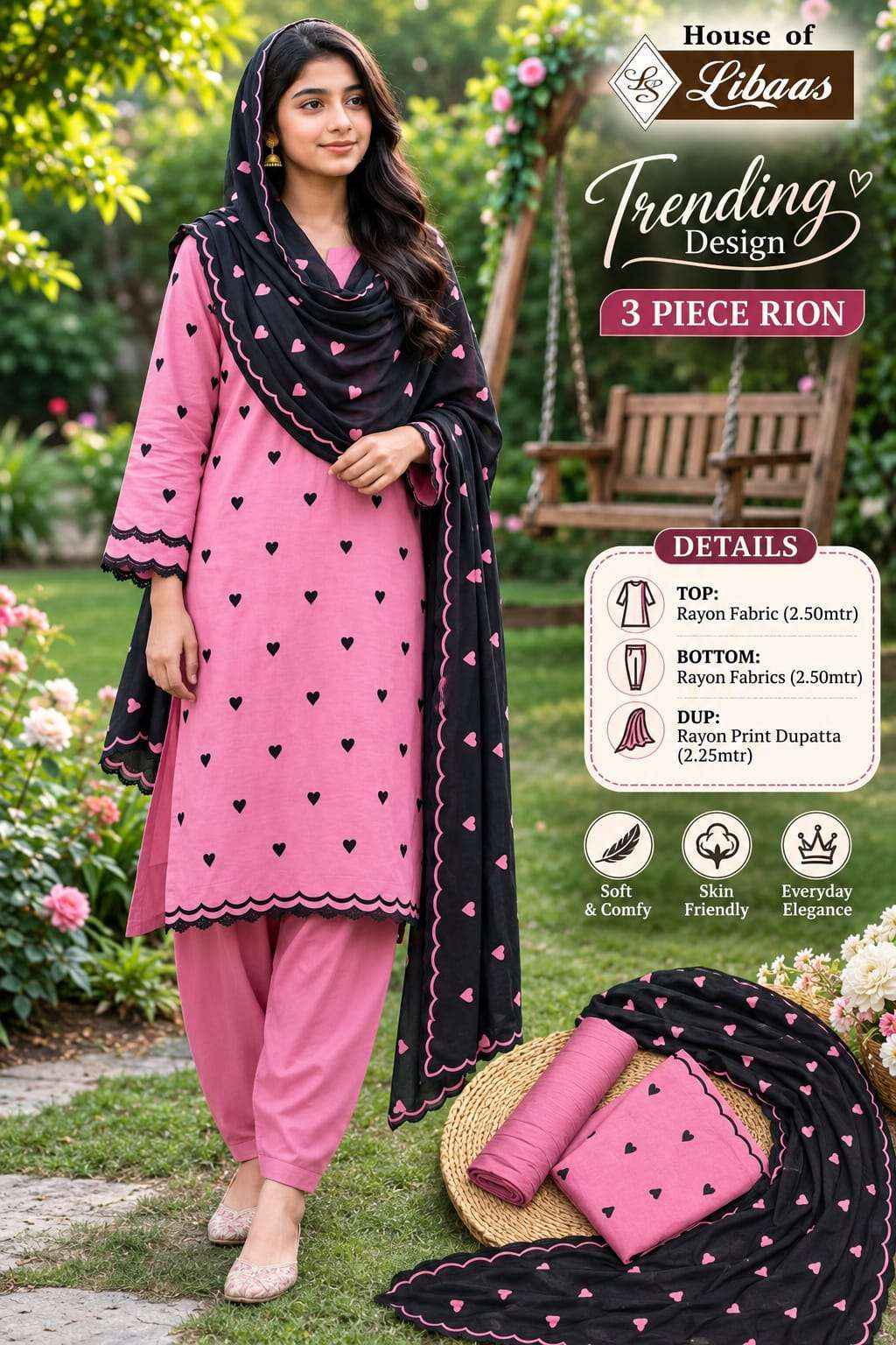 House Of Libaas Trending Design Rayon Fancy Ladies Salwar Kameez _ Wholesale Surat Market Price ( 5 Pcs Catalog )