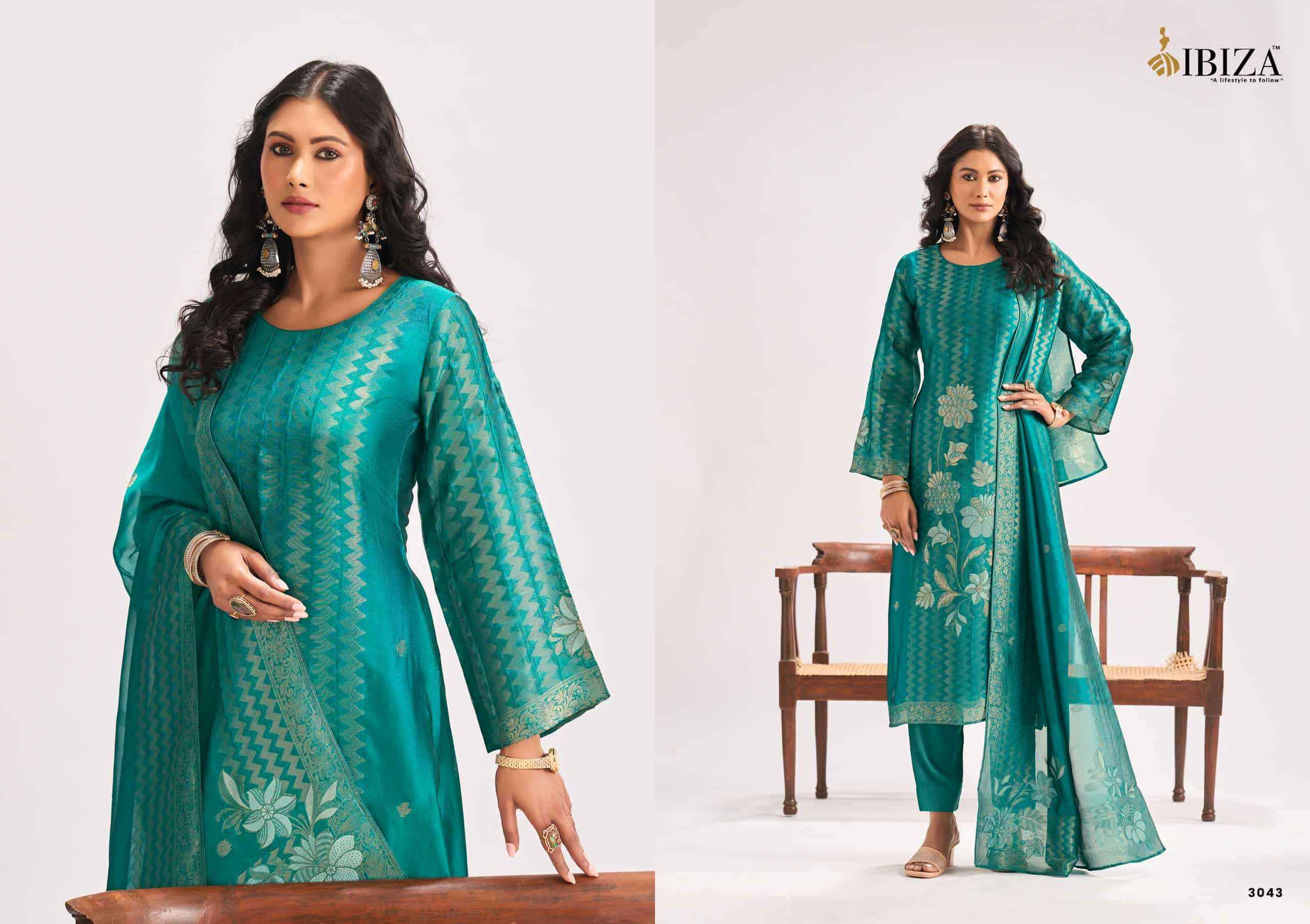 Ibiza Mahra Pure Banglory Silk Ladies Salwar Kameez _  Surat Wholesale Market Price ( 4 Pcs Catalog )