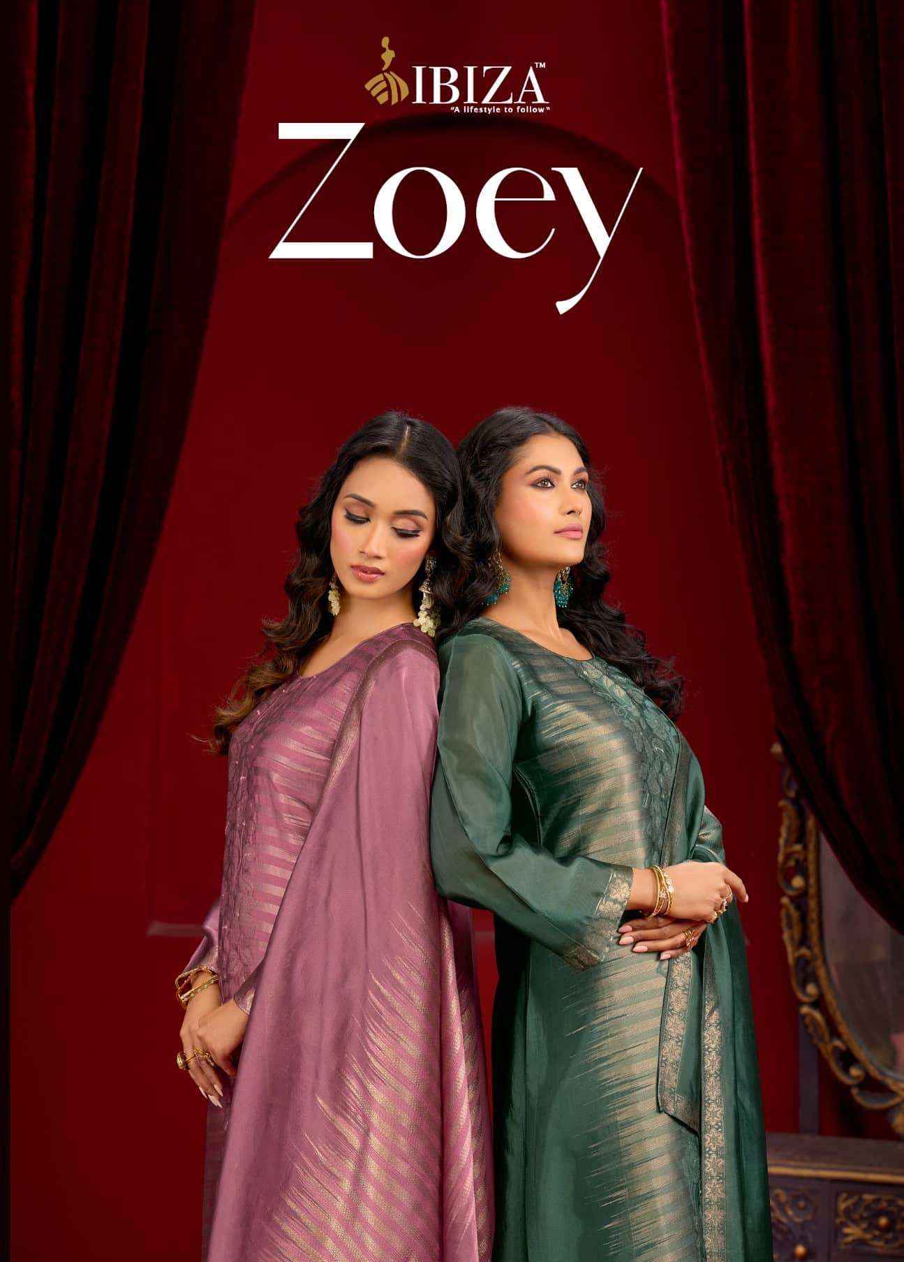 Ibiza Zoey Designer Jacquard Silk Wedding Salwar Kameez _ Surat Wholesale Market Price ( 4 Pcs Catalog )