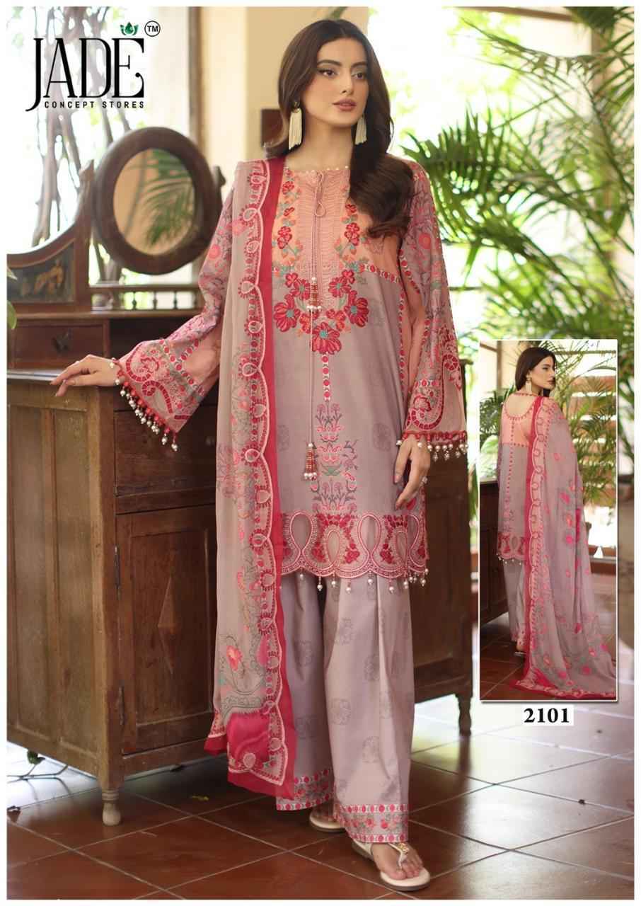 Jade Bin Saeed Heavy Luxury Vol 21 - Wholesale Cotton Dress Material ( 6 pcs Catalog )
