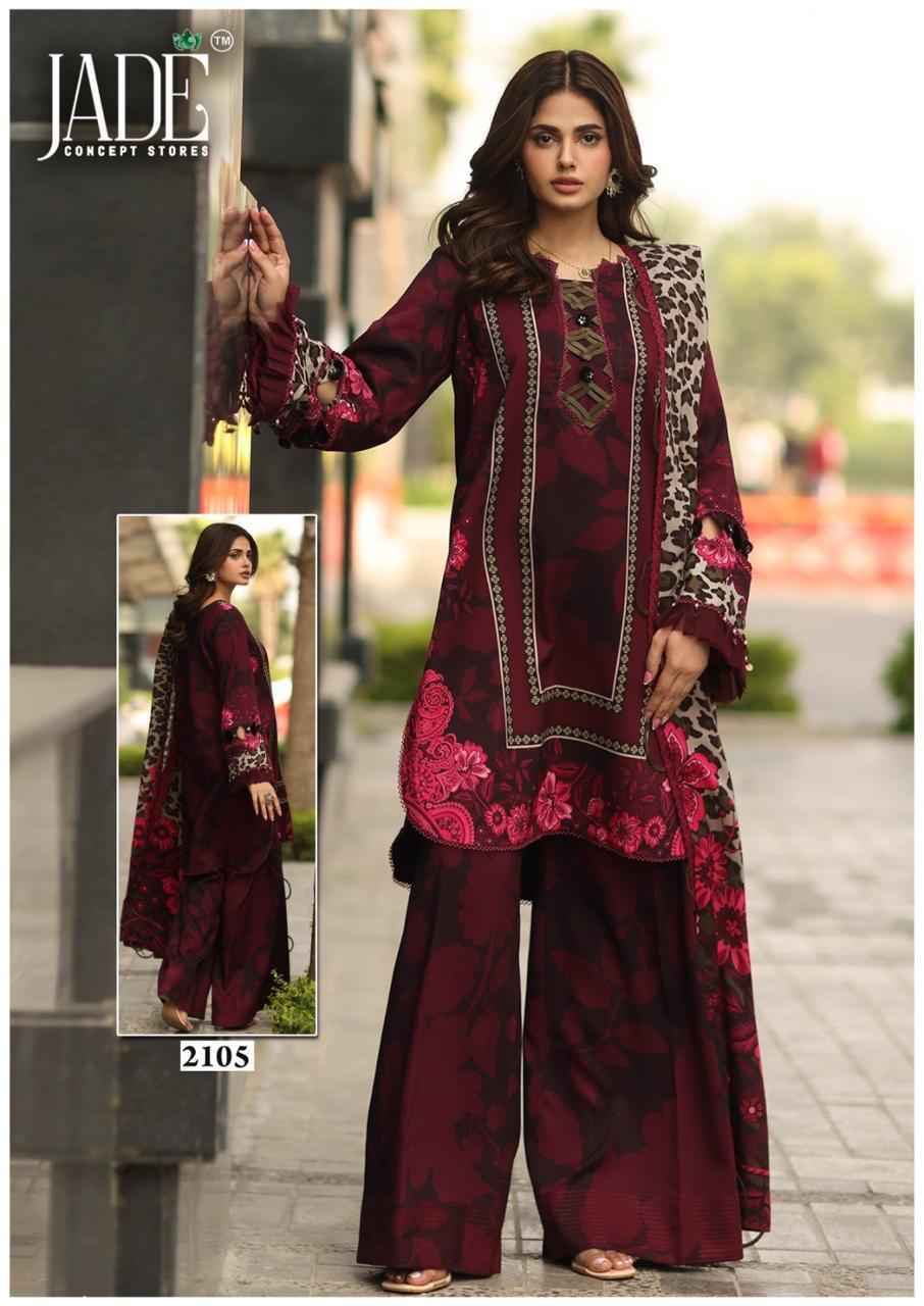 Jade Bin Saeed Heavy Luxury Vol 21 - Wholesale Cotton Dress Material ( 6 pcs Catalog )