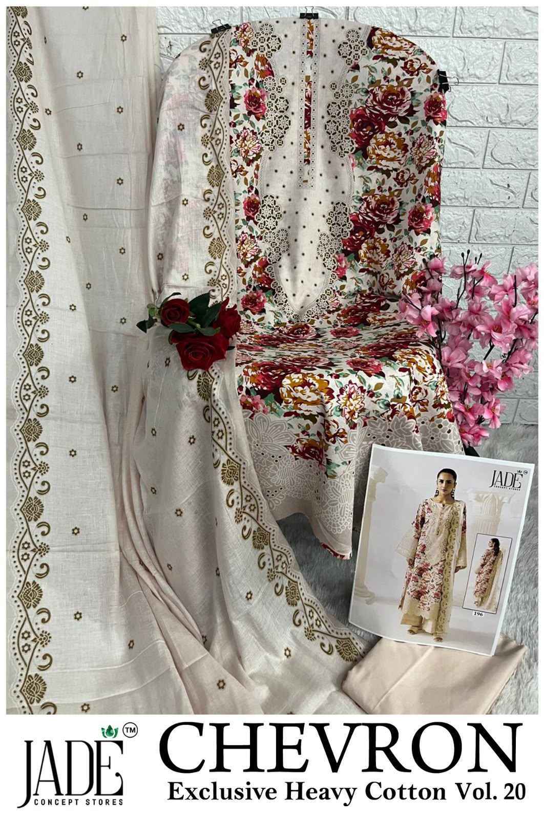Jade Chevron Vol 20 Cotton Dress Material - Latest Wholesale Supplier ( 6 Pc Catalog )