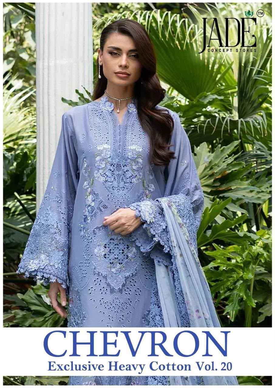 Jade Chevron Vol 20 Cotton Dress Material - Latest Wholesale Supplier ( 6 Pc Catalog )