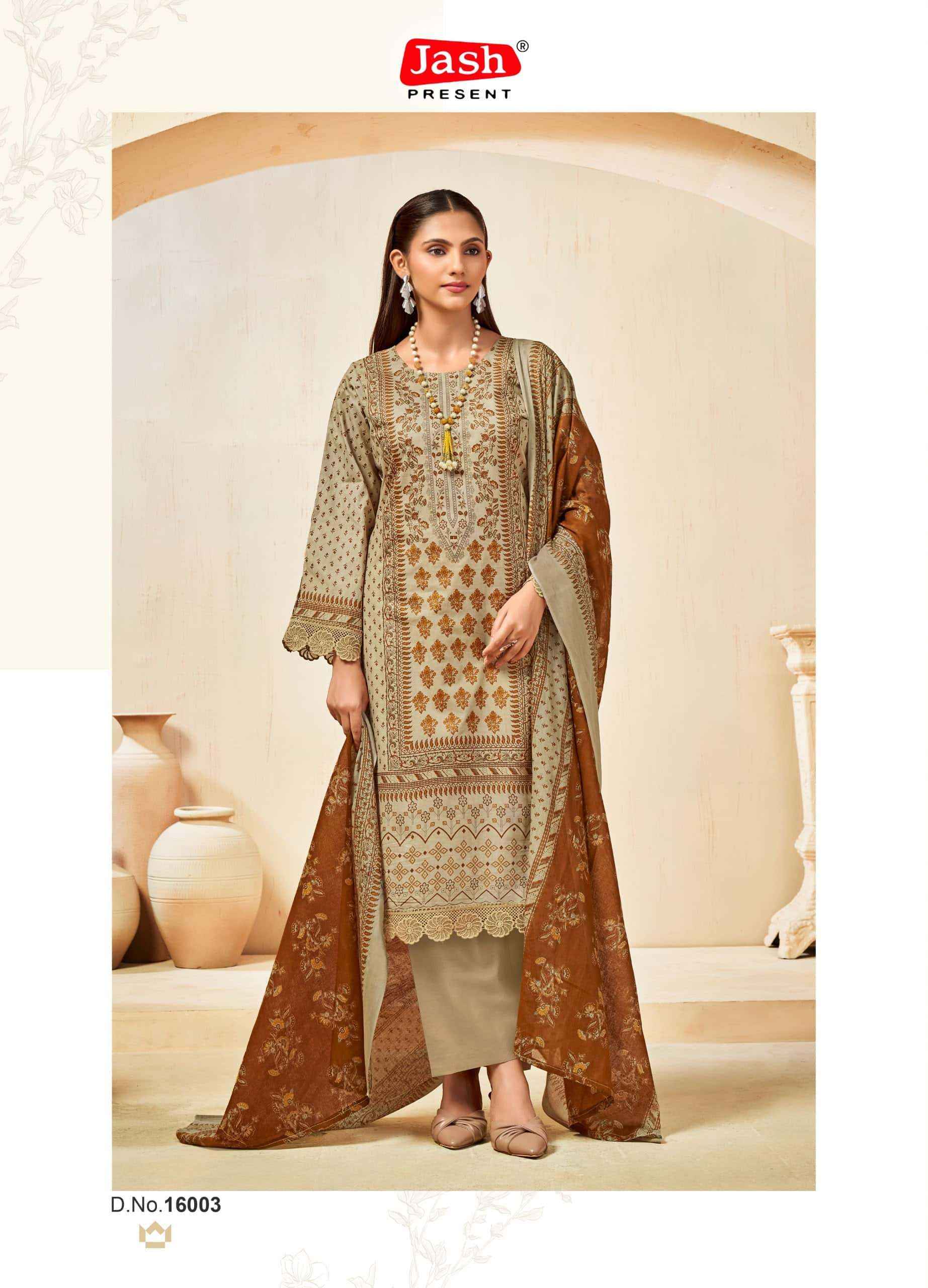 Jash Bellisha Vol 16 Pakistani Print Cotton Salwar Kameez _ Wholesale Price ( 10 Pcs Catalog )