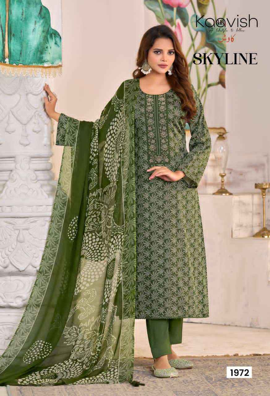 Kaavish Skyline Pure Jam Silk Digital Printed Dress Material _ Wholesale Factory Rate ( 4 Pcs Catalog )