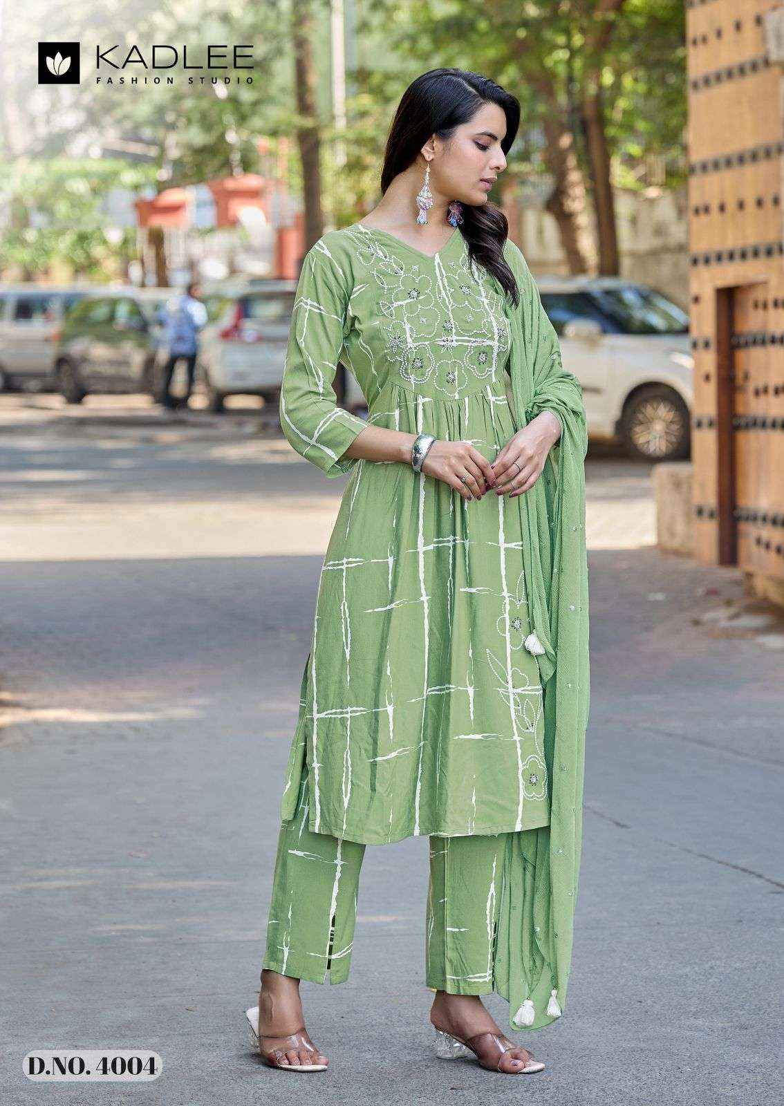 Kadlee Rimzim Readymade Fancy 3 Piece Pair Set _ Surat Wholesale market Price ( 4 Pcs Catalog )