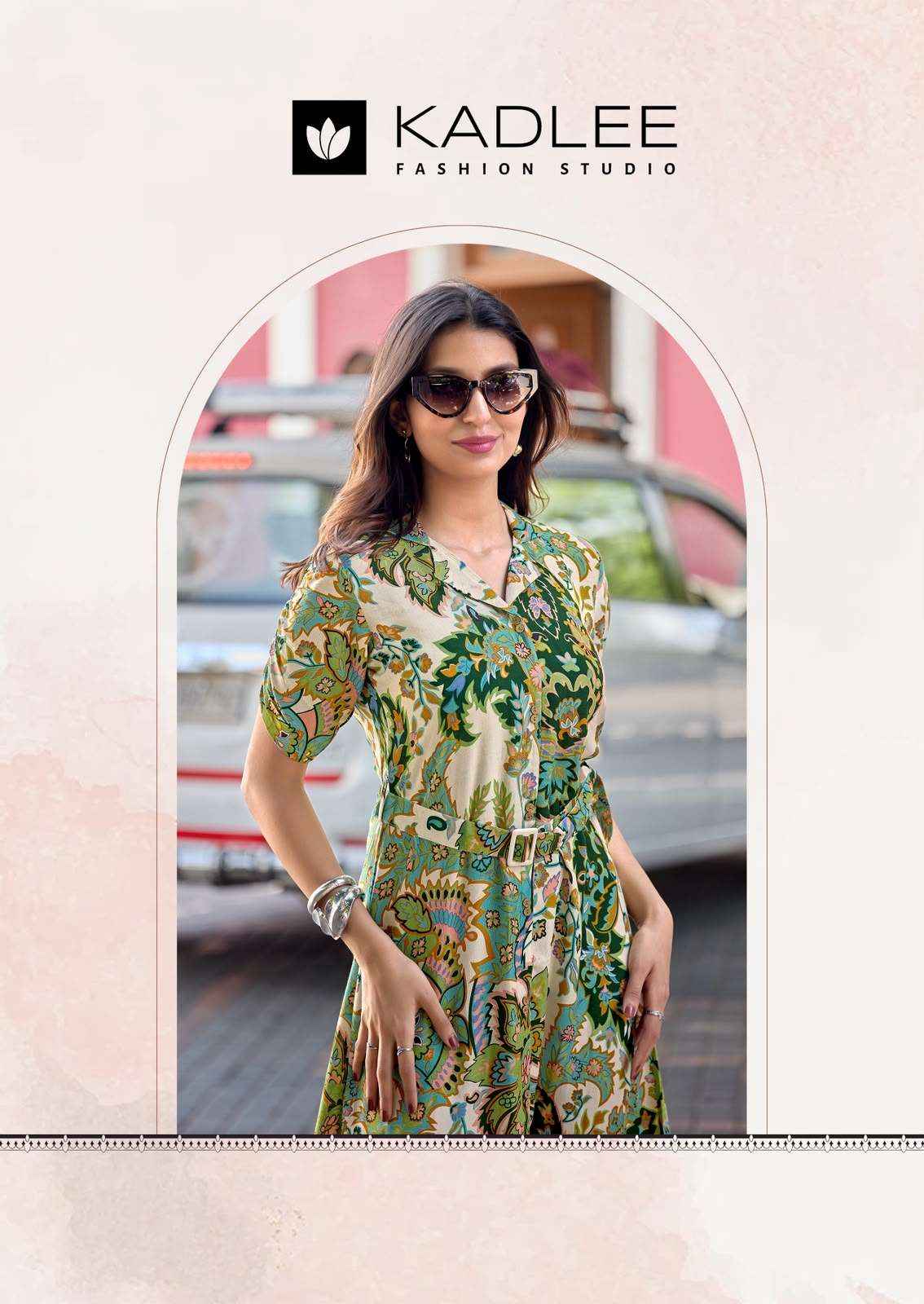 Kadlee Valentine Western Wear Frock Style Kurta Set _ Surat Wholesale Market Price ( 5 Pcs Catalog )