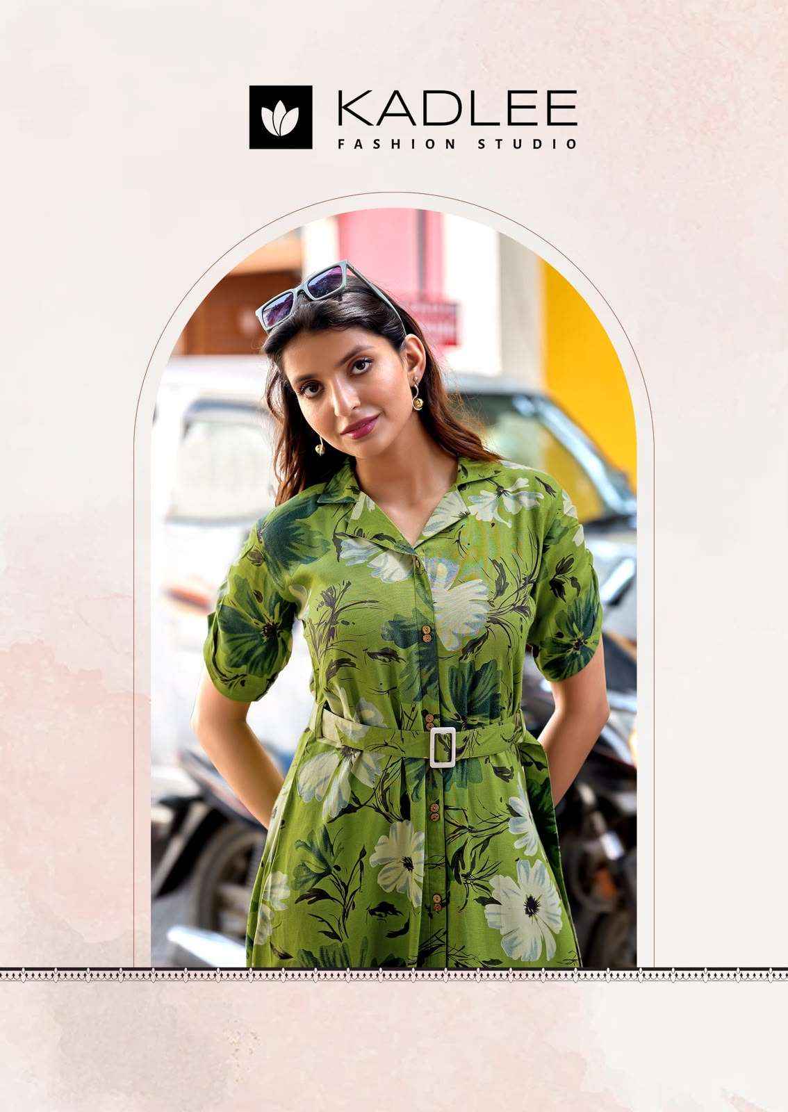 Kadlee Valentine Western Wear Frock Style Kurta Set _ Surat Wholesale Market Price ( 5 Pcs Catalog )