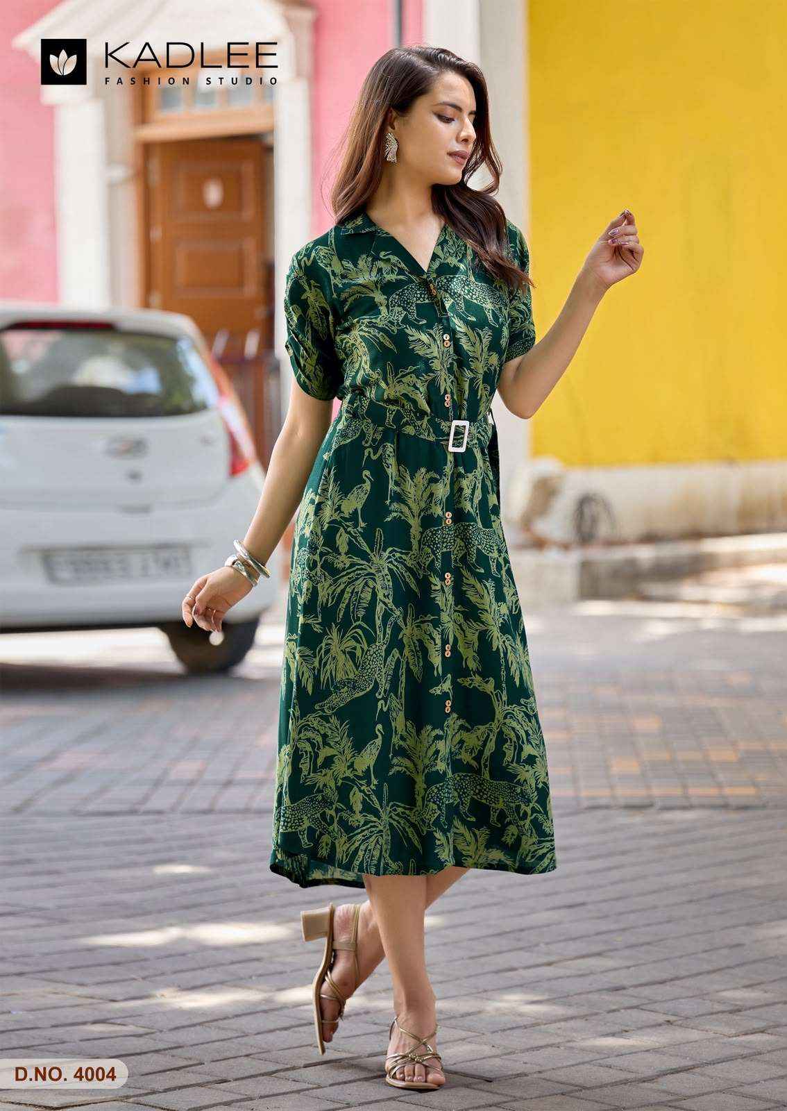 Kadlee Valentine Western Wear Frock Style Kurta Set _ Surat Wholesale Market Price ( 5 Pcs Catalog )