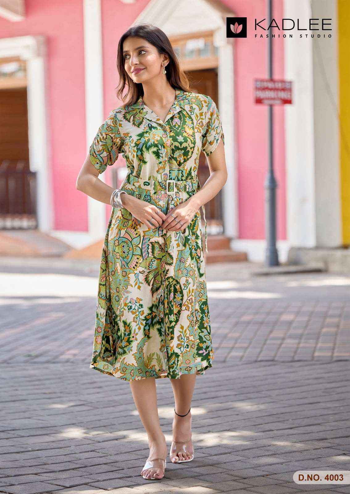 Kadlee Valentine Western Wear Frock Style Kurta Set _ Surat Wholesale Market Price ( 5 Pcs Catalog )