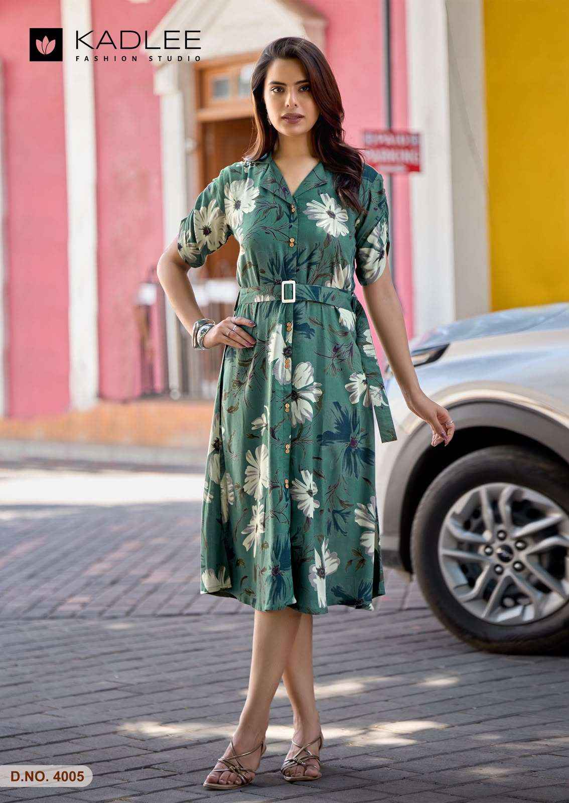 Kadlee Valentine Western Wear Frock Style Kurta Set _ Surat Wholesale Market Price ( 5 Pcs Catalog )