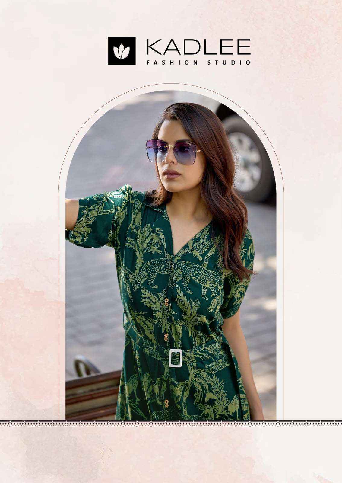 Kadlee Valentine Western Wear Frock Style Kurta Set _ Surat Wholesale Market Price ( 5 Pcs Catalog )