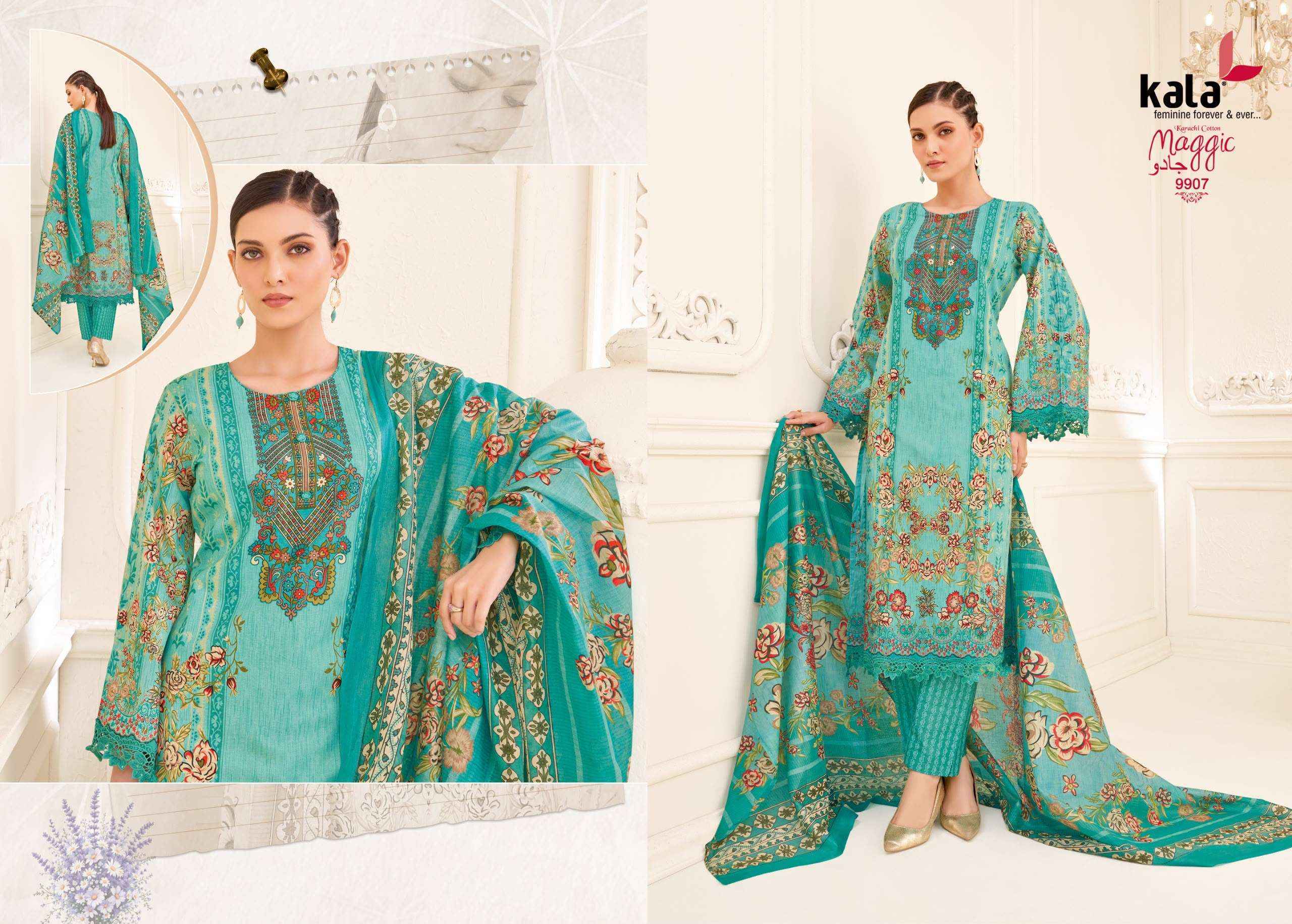 Kala Maggic Vol 25 Cotton Salwar Suit _ Surat Wholesale Market Price ( 12 Pcs Catalog )