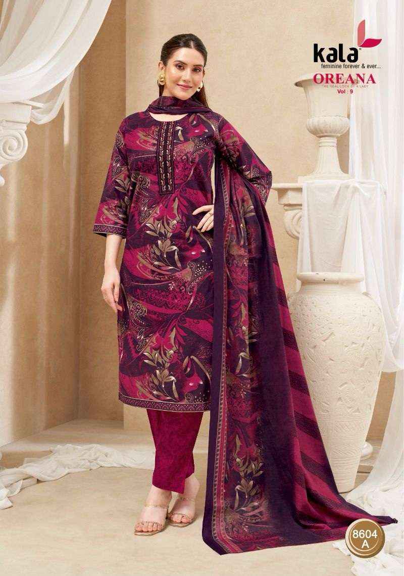 Kala Oreana Vol 9 Premium Wear Cotton 3 Piece Pair Set _ Surat Wholesale Market Price ( 12 Pcs Catalog )