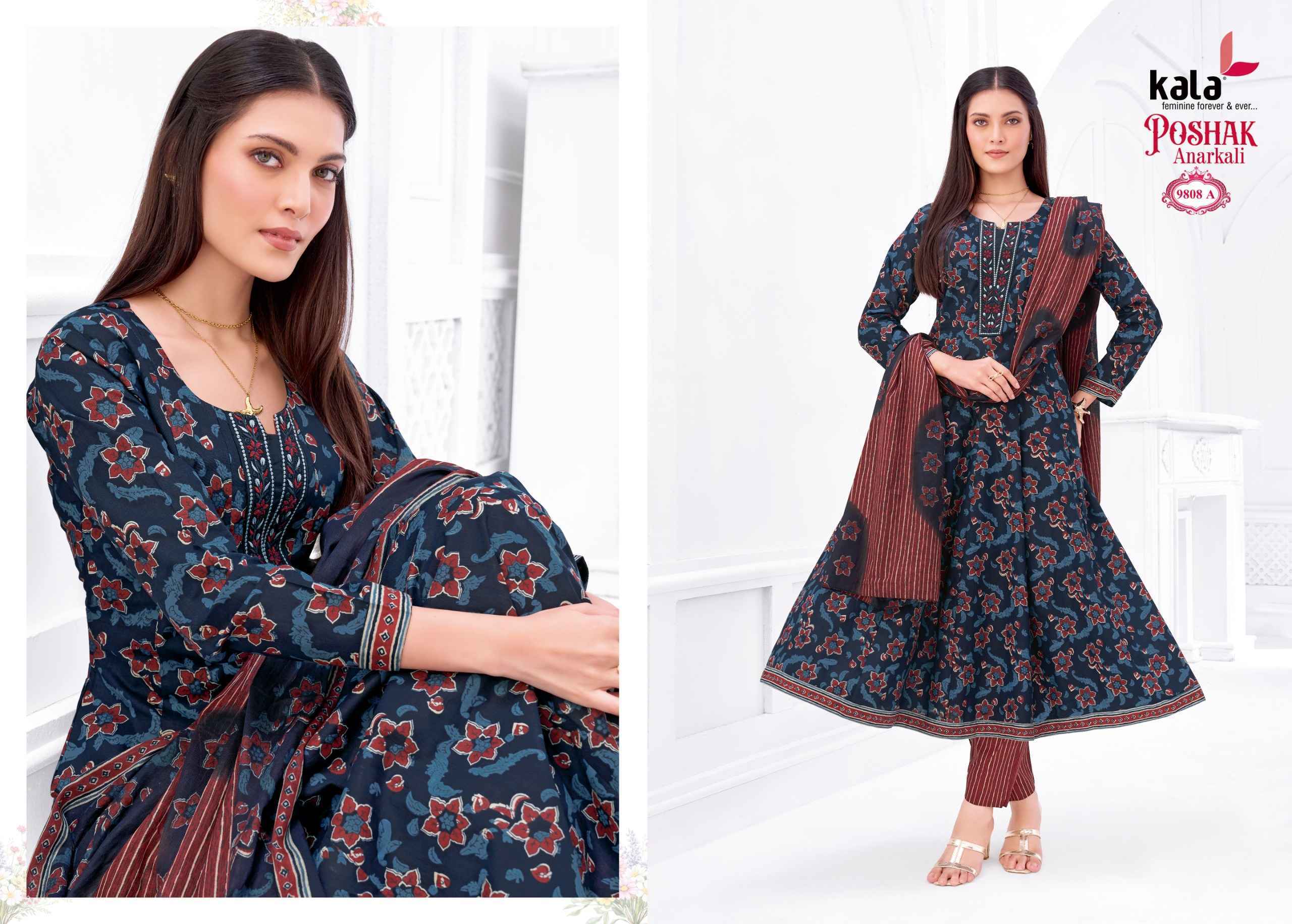 Kala Poshak Anarkali Vol 5 Wholesale | Readymade Cotton Suits Set