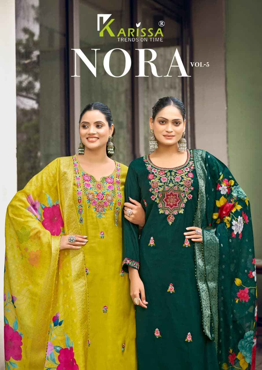 Karissa Nora Vol 5 Viscose Kurti Combo Set _ Surat Wholesale Market Price ( 6 Pcs Catalog )