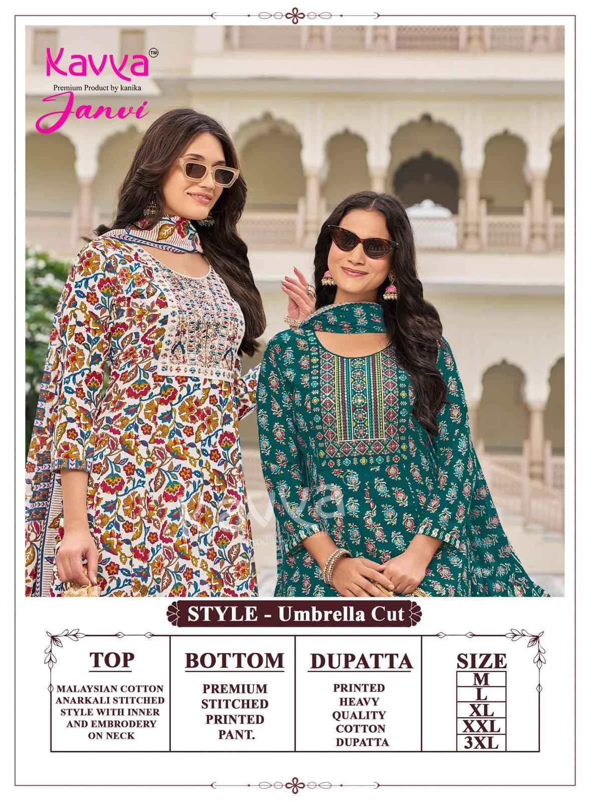 Kavya Janvi Vol 2 Malaysian Cotton Kurti Combo Set _ Surat Wholesale Market Price ( 10 Pcs Catalog )