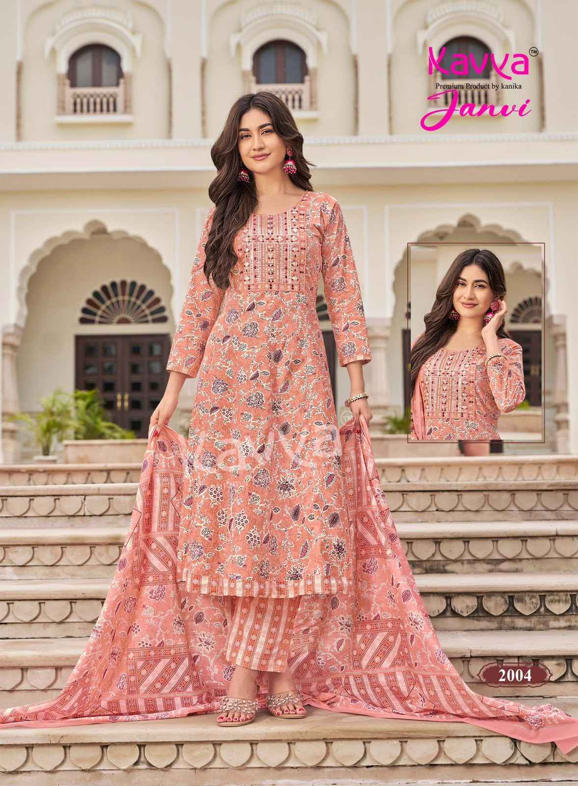 Kavya Janvi Vol 2 Malaysian Cotton Kurti Combo Set _ Surat Wholesale Market Price ( 10 Pcs Catalog )