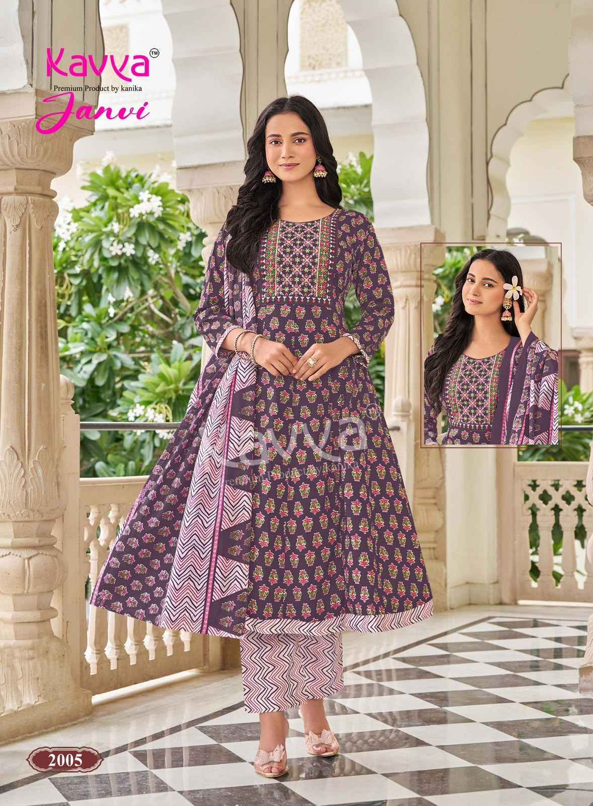 Kavya Janvi Vol 2 Malaysian Cotton Kurti Combo Set _ Surat Wholesale Market Price ( 10 Pcs Catalog )