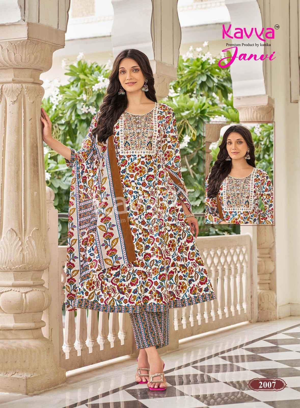 Kavya Janvi Vol 2 Malaysian Cotton Kurti Combo Set _ Surat Wholesale Market Price ( 10 Pcs Catalog )