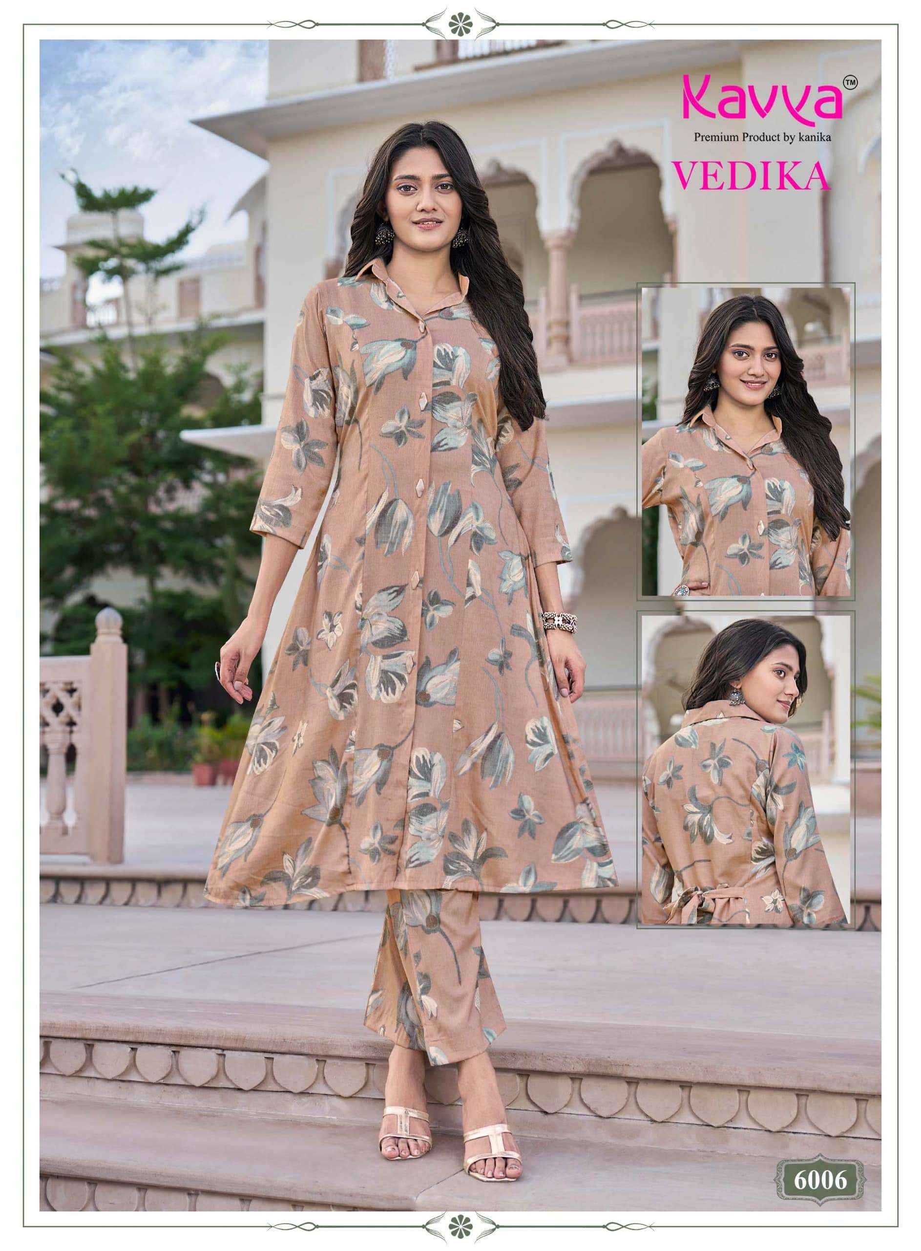 Kavya Vedika Vol 6 Premium A Line Cord Set _ Surat Wholesale Market Price ( 10 Pcs Catalog )
