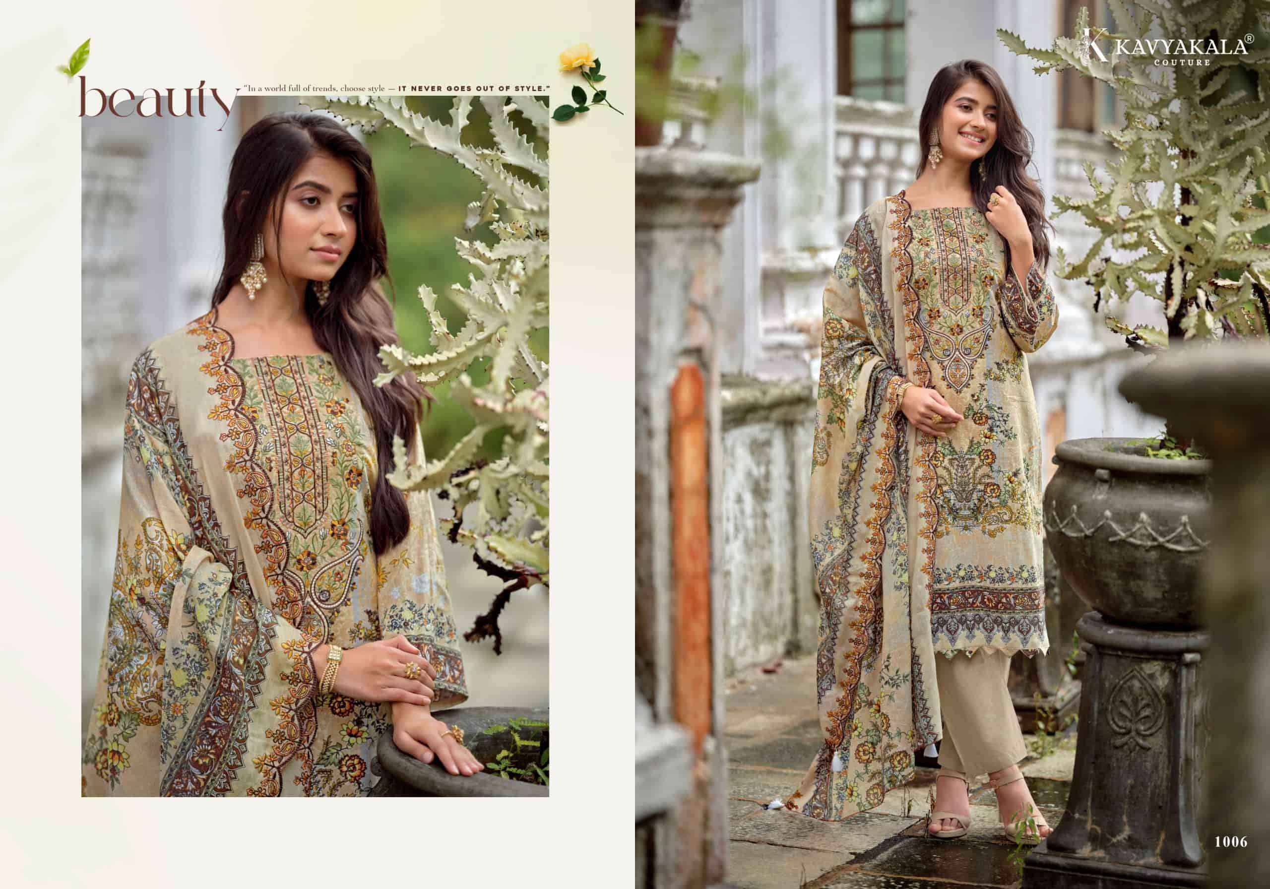 Kavyakala Anarkali Vol 26 Fancy Lawn Cotton Salwar Kameez _ Surat Wholesale Market Price ( 8 Pcs Catalog )