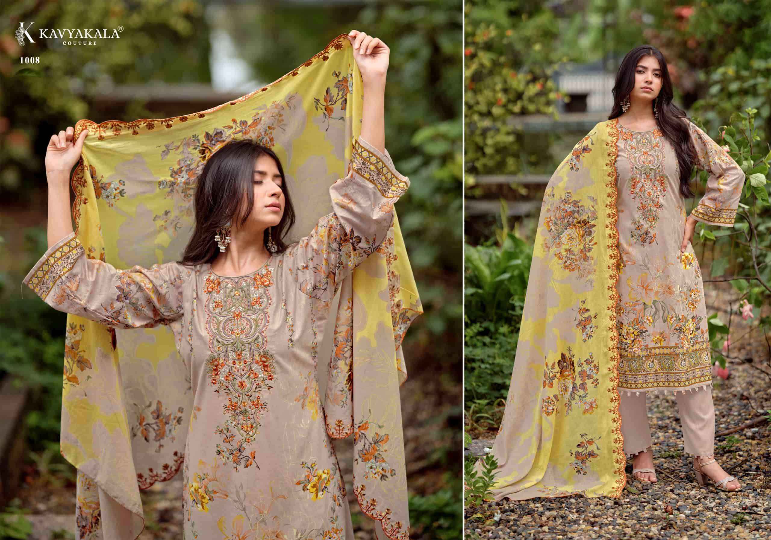 Kavyakala Anarkali Vol 26 Fancy Lawn Cotton Salwar Kameez _ Surat Wholesale Market Price ( 8 Pcs Catalog )