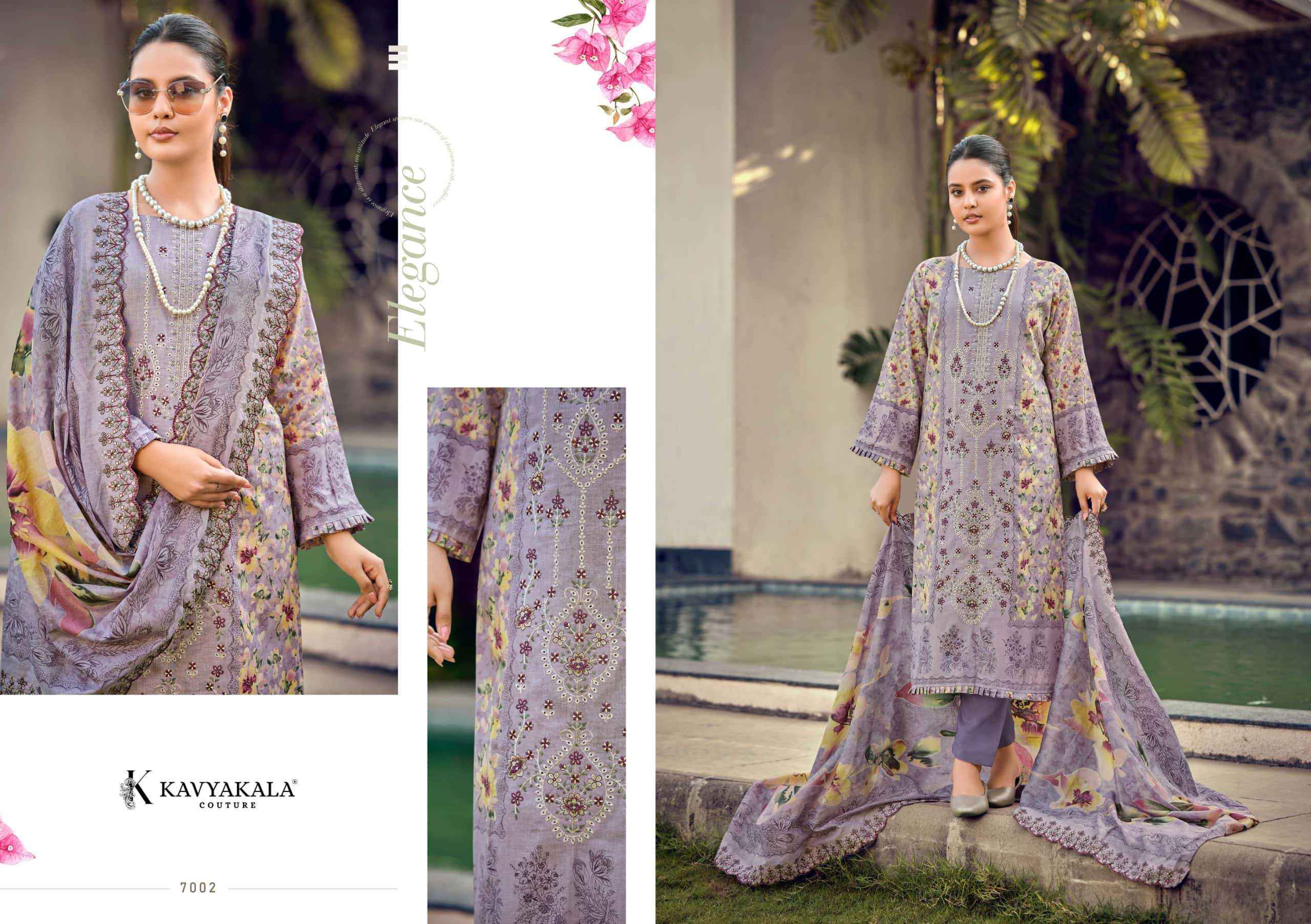 Kavyakala Bin Saeed Vol 7 Premium Wear Lawn Cotton Salwar Kameez ( 8 Pcs Catalog )