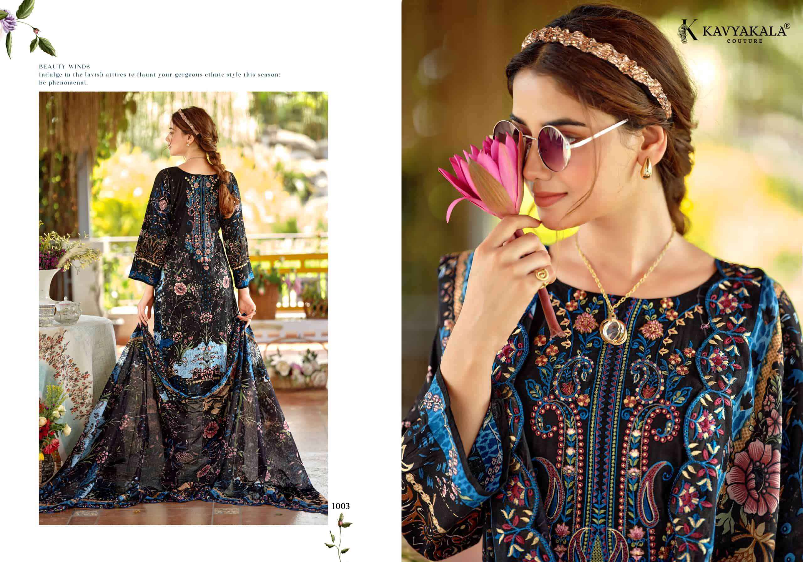 Kavyakala Zarina Designer Printed Lawn Cotton Dress _ Surat Wholesale Market Price ( 6 Pcs Catalog )